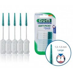Набір зубних щіток з фторидом SoftPicks, Gum, велика 40 шт - фото