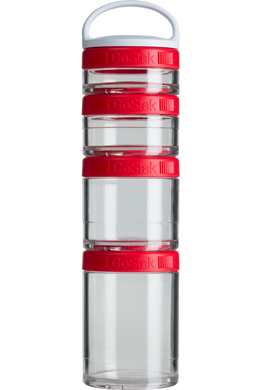 Контейнер Go Stak Starter 4 Pak, Red, Blender Bottle, червоний, 350 мл - фото