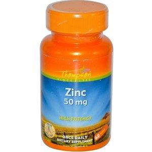 Оксид цинка, Zinc, Thompson, 50 мг, 60 таблеток - фото