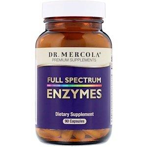 Ферменты полный спектр, Full Spectrum Enzymes, Dr. Mercola, 90 капсул - фото