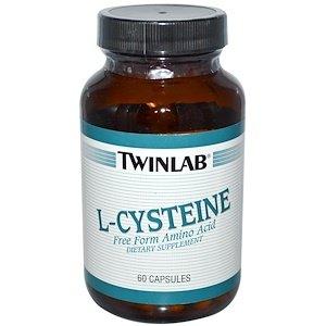 Цистеїн, L-Cysteine, Twinlab, 60 капсул - фото