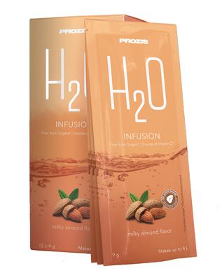 Изотоник, H2O Infusion, молочний мигдаль, Prozis, 12*9 г - фото