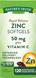Цинк + витамин C, Nature's Truth, 50 мг, 120 гелевых капсул, фото – 1