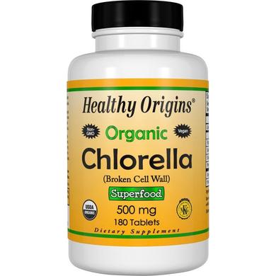 Хлорелла, Chlorella, Healthy Origins, органик, 180 таблеток - фото