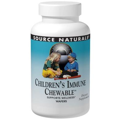 Укрепление иммунитета для детей, Children's Immune Chewable, Source Naturals, 30 жевательных конфет - фото