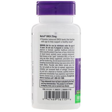 Дегідроепіандростерон, DHEA, Natrol, 25 мг, 180 таблеток - фото