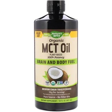 Кокосове масло MCT, Oil From Coconut, Nature's Way, 887 мл - фото