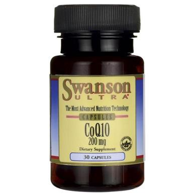 Коензим Q10, Ultra CoQ10, Swanson, 200 мг, 30 капсул - фото