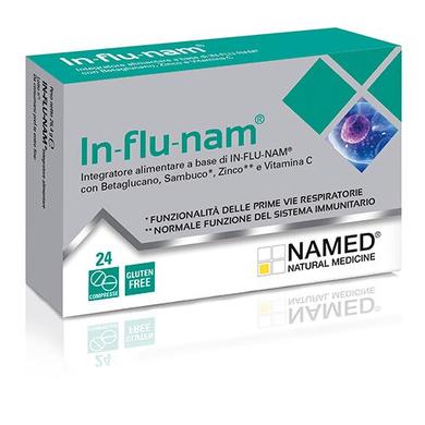 Комплекс для імунітету, In-flu-nam, NAMED, 24 таблетки - фото