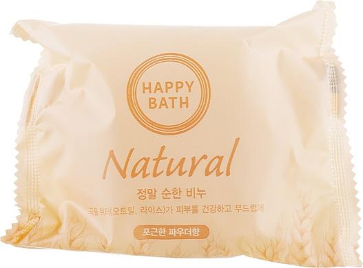 Мыло с рисовой водой и экстрактом овса, Natural Mild Rice Water, Happy Bath, 4 шт - фото