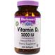 Витамин Д3, Vitamin D3, Bluebonnet Nutrition, 2000 МЕ, 250 капсул, фото – 1