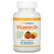 Витамин D3, California Gold Nutrition, 2000 МЕ, ягодно-фруктовый вкус, 90 жевательных конфет, фото – 1